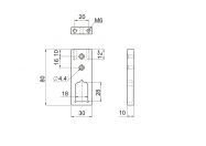 Штангодержатель Slider А 29-29 черный матовый